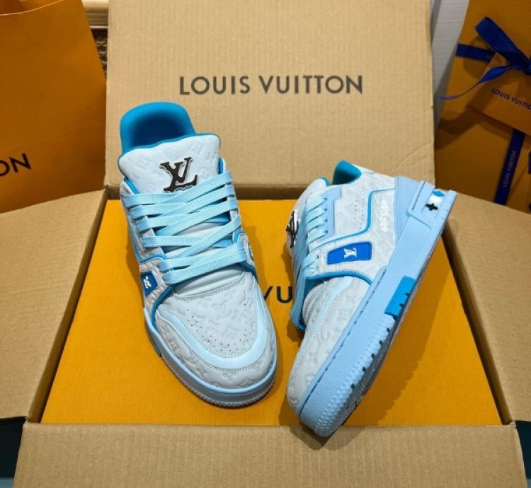 Louisvuitton X Tyler The Creator Trainer Blue Sneakers