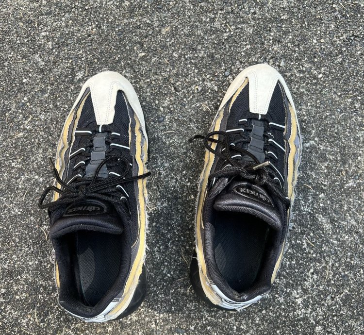 Nike Cdg Air Max 95 In Charcoal Black
