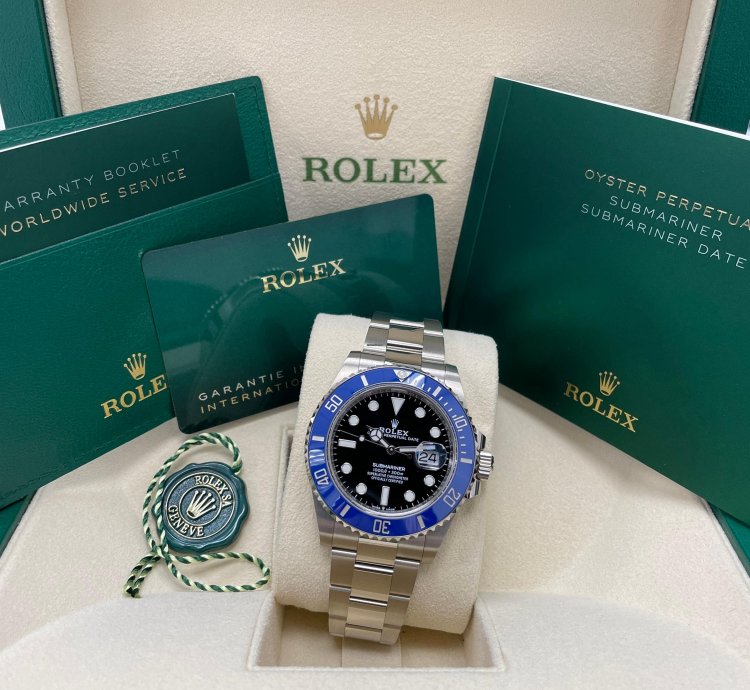 Rolex Submariner Date New Submariner Date 41mm 126619lb White Gold Blue Bezel Black Dial