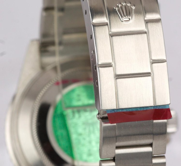 Rolex Submariner Date Nos Stickered 2003 Rolex Submariner Kermit Green Flat 4 -serial Watch 16610 Lv