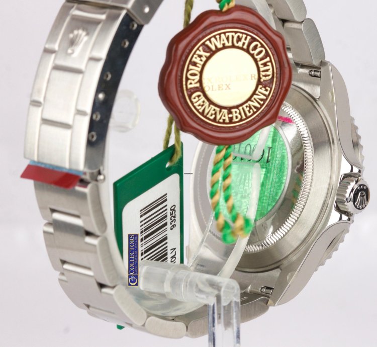 Rolex Submariner Date Nos Stickered 2003 Rolex Submariner Kermit Green Flat 4 -serial Watch 16610 Lv
