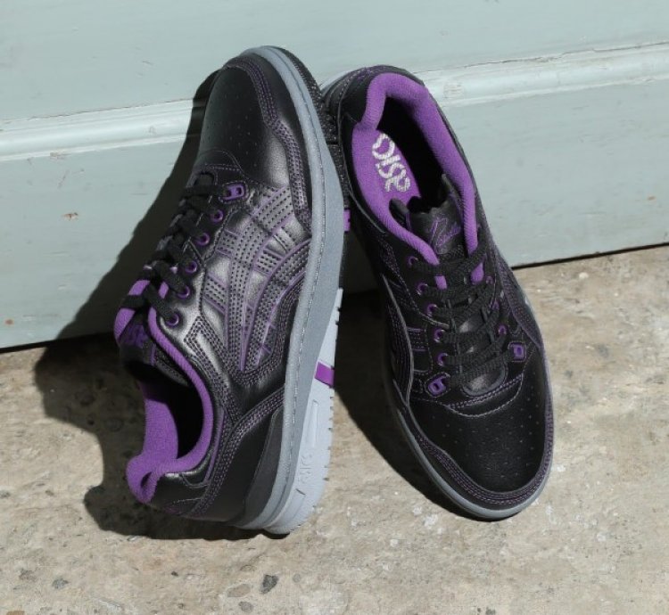 Needles X Asics Ex89 Black Purple Sneakers