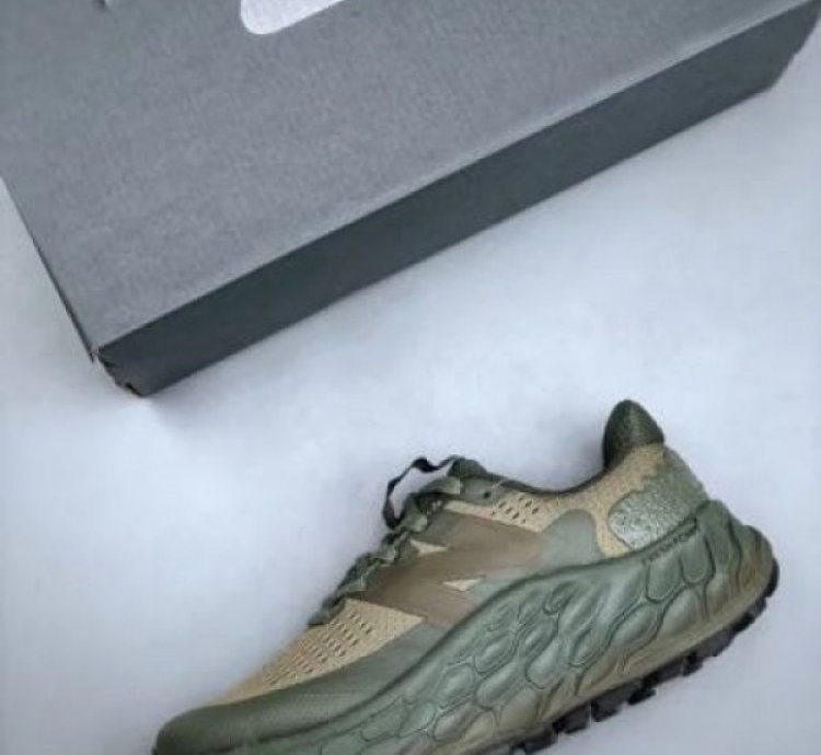New Balance Fresh Foam Trail More V3 Covert Green Running Shoes