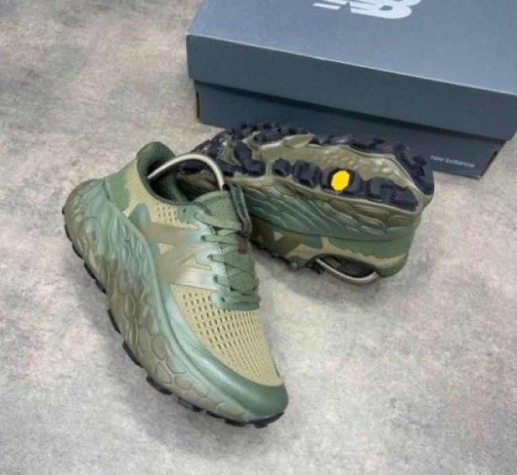 New Balance Fresh Foam Trail More V3 Covert Green Running Shoes