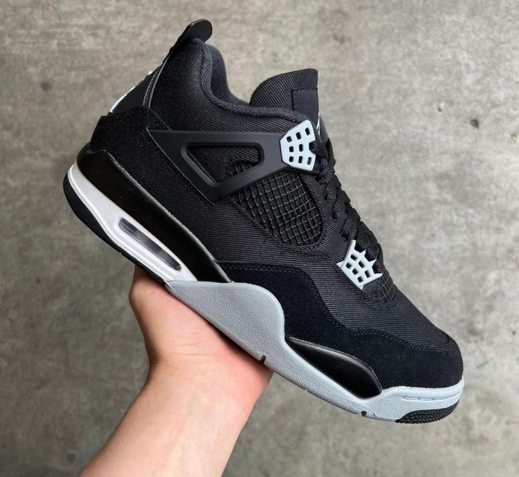 Air Jordan 4 Retro Se Black Canvas