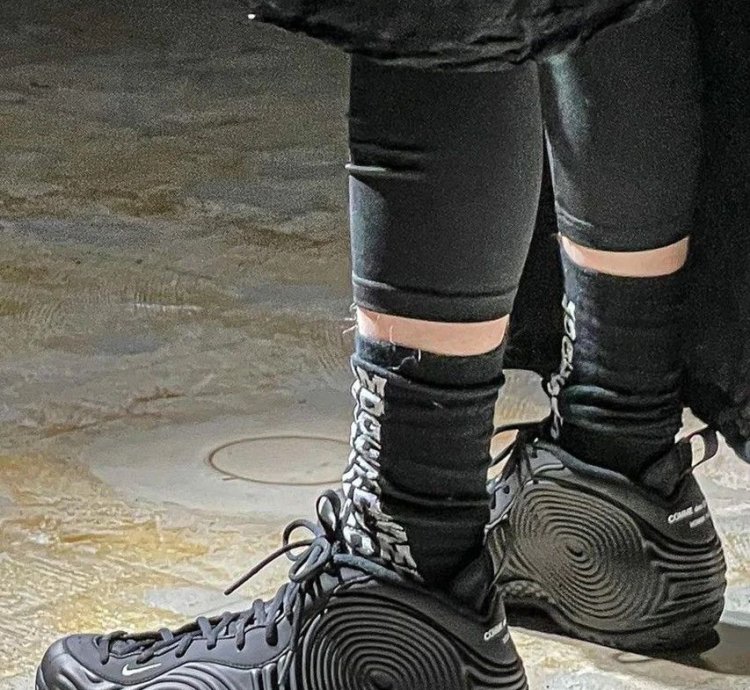 Nike Comme Des Garcons Foamposite Black