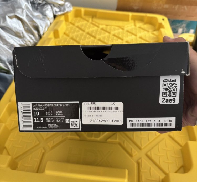 Nike Comme Des Garcons Foamposite Black