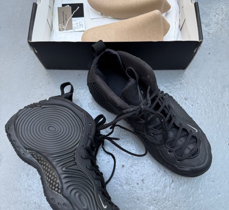 Nike Comme Des Garcons Homme Plus Air Foamposite One Black