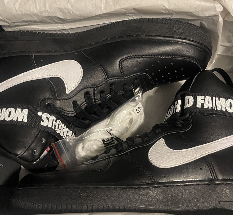 Supreme Air Force 1 High Black