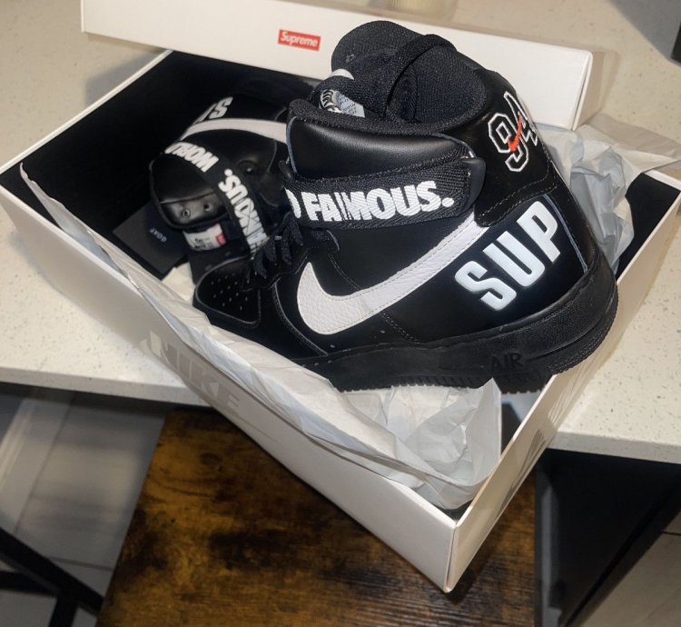 Supreme Air Force 1 High Black