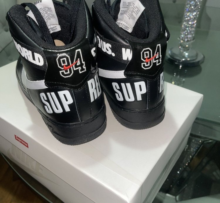 Supreme Air Force 1 High Black