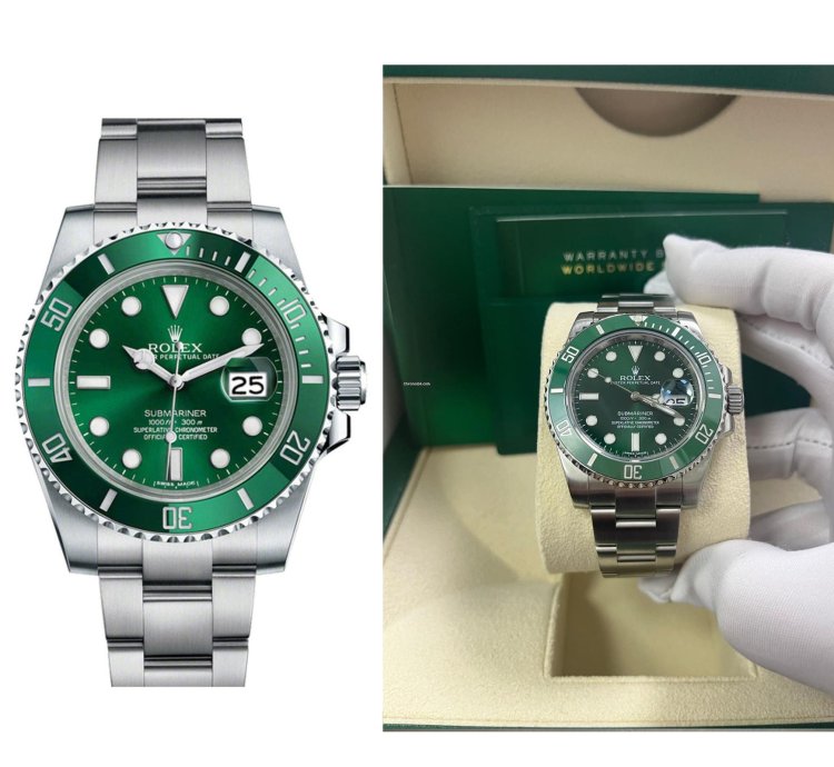 Rolex Submariner Date Stainless Steel The Hulk Green Dial 116610lv New Rolex Green Card