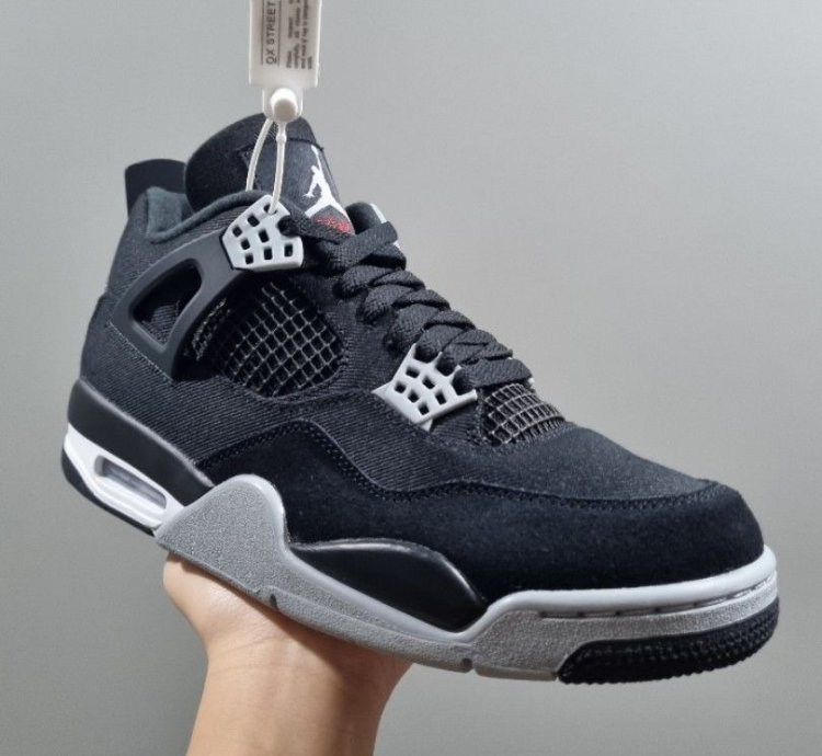 Air Jordan 4 Retro Se Black Canvas