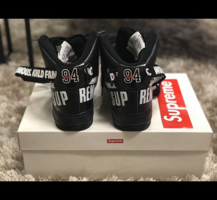 Supreme Air Force 1 High Sp Black 2014