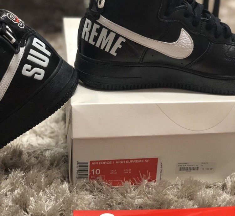 Supreme Air Force 1 High Sp Black 2014