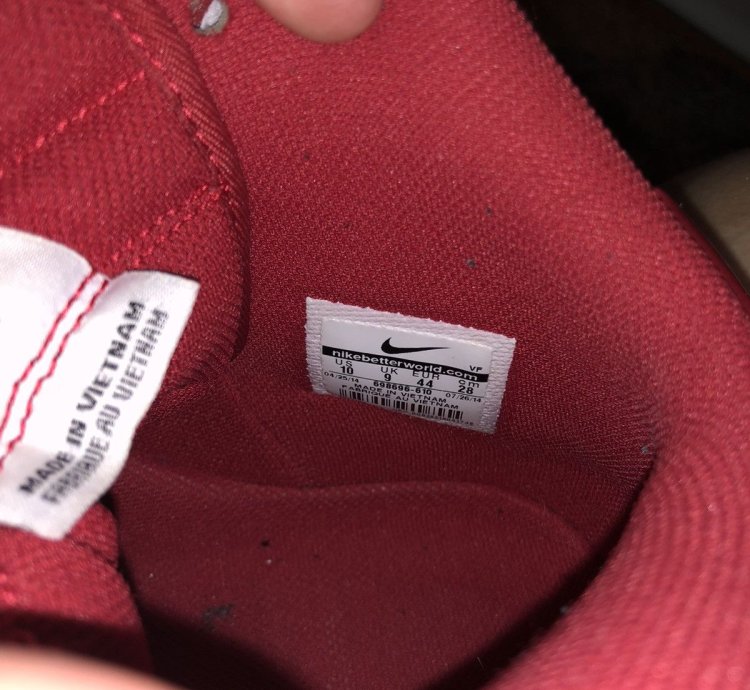 Supreme Air Force 1 High Sp Red 2014