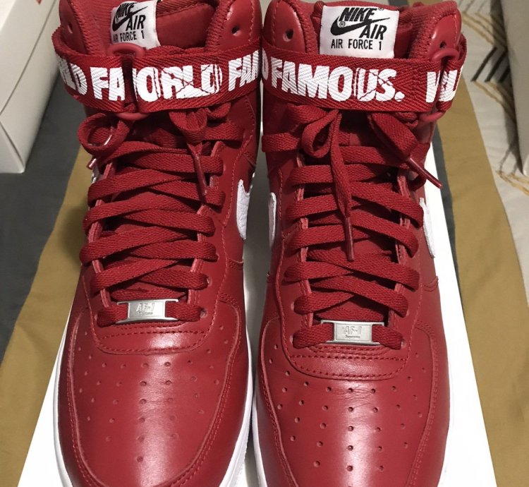 Supreme Air Force 1 High Sp Red 2014