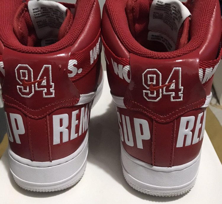 Supreme Air Force 1 High Sp Red 2014
