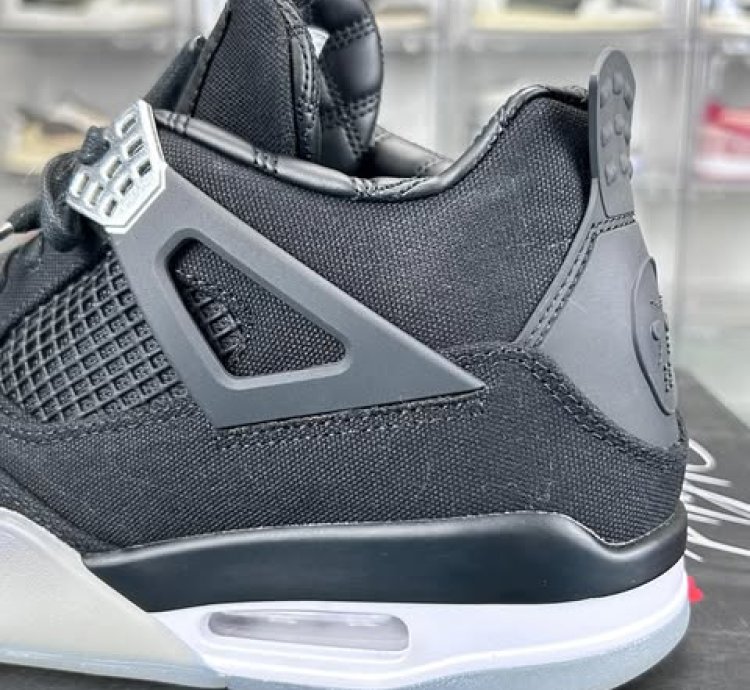 Air Jordan 4 Retro Se Black Canvas