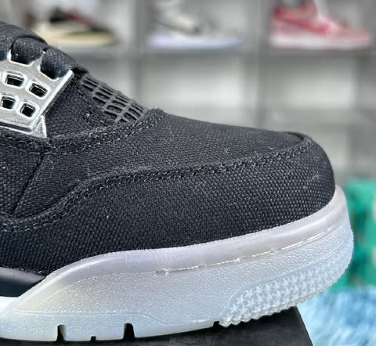 Air Jordan 4 Retro Se Black Canvas