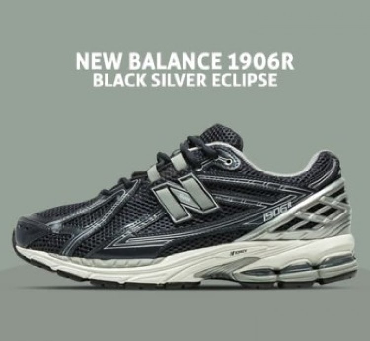 Newbalance 1906r Eclipse Silver Black Running Shoes