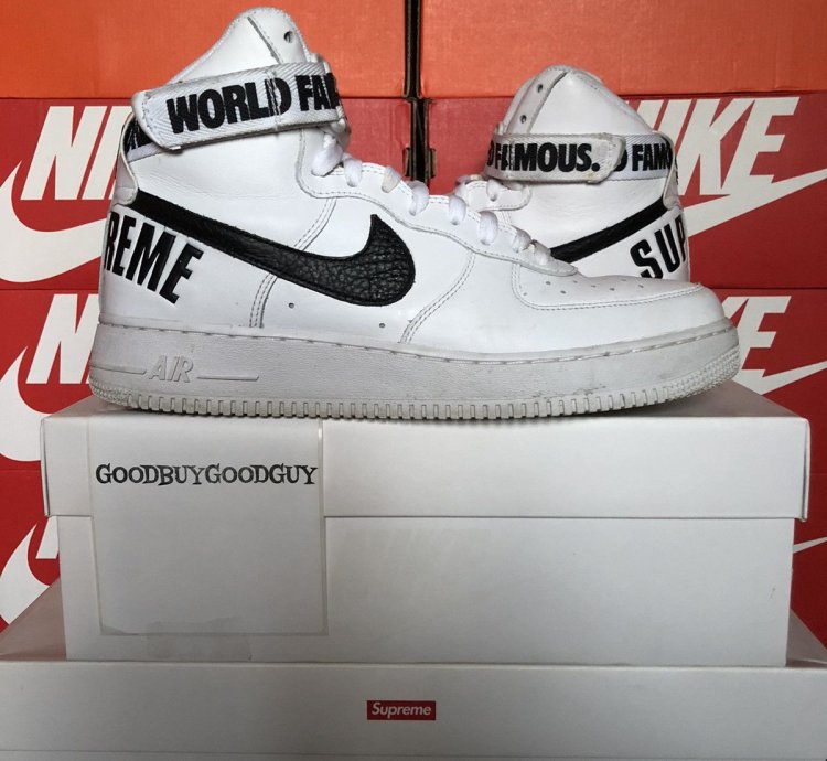 Supreme Air Force 1 High Supreme White 2014 Us11