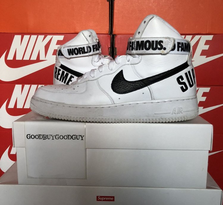 Supreme Air Force 1 High Supreme White 2014 Us11