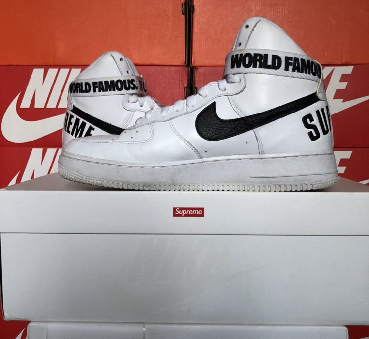 Supreme Air Force 1 High Supreme White 2014 Us11