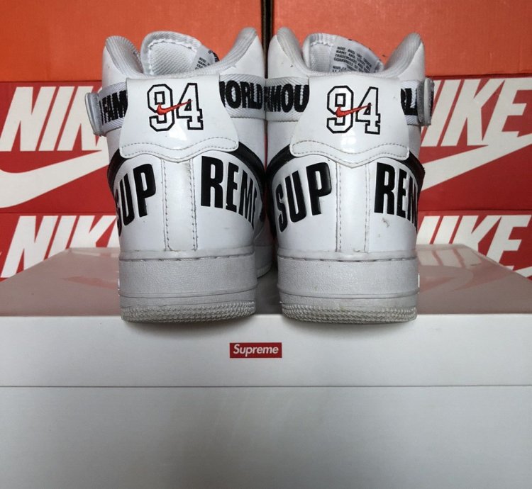 Supreme Air Force 1 High Supreme White 2014 Us11