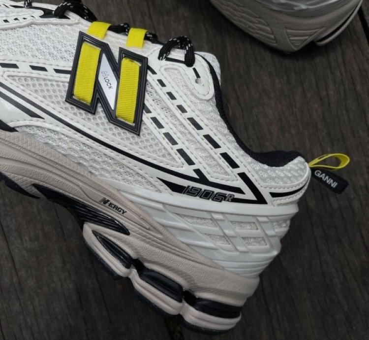 Newbalance 1906r X Ganni Egret White Yellow Running Shoes