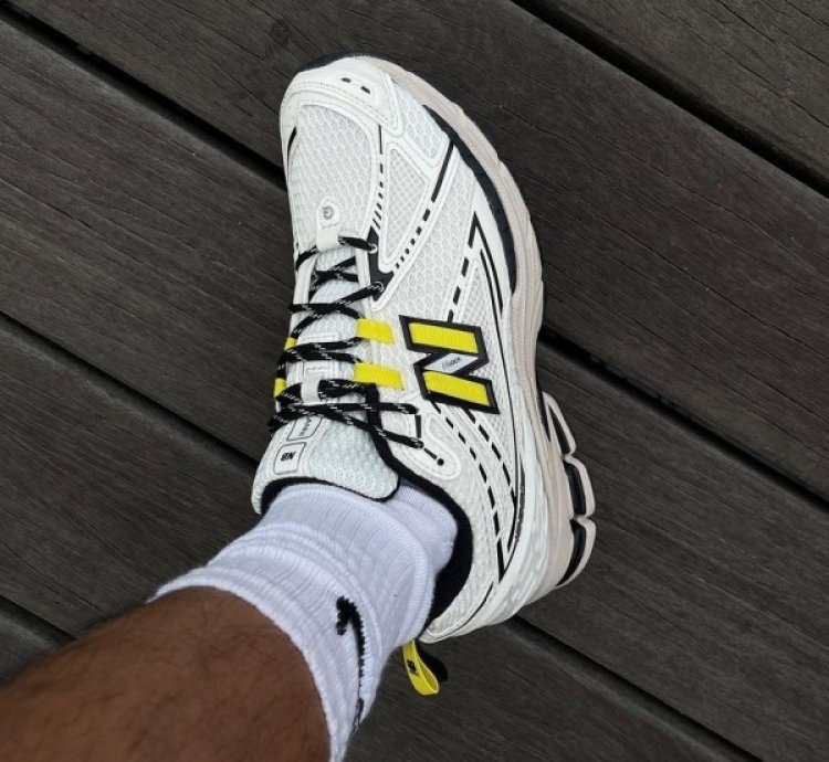 Newbalance 1906r X Ganni Egret White Yellow Running Shoes