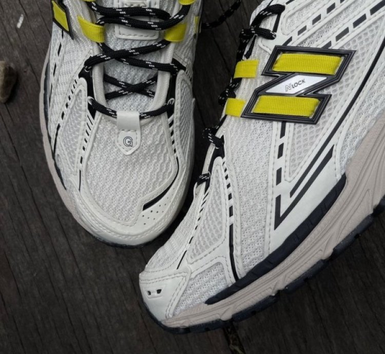 Newbalance 1906r X Ganni Egret White Yellow Running Shoes