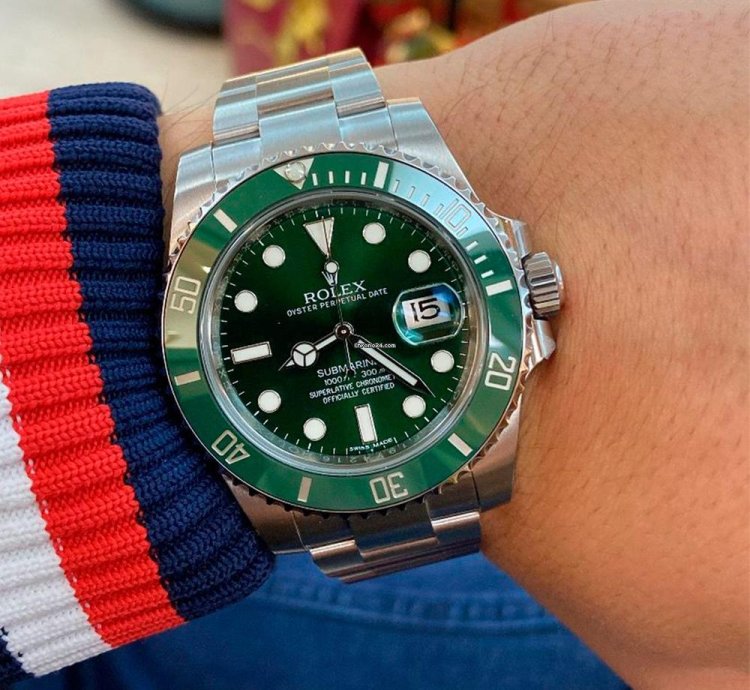 Rolex Submariner Date Verde Hulk - Nos Con Plastiche Impeccabile - Ghiera Verde Ceramica