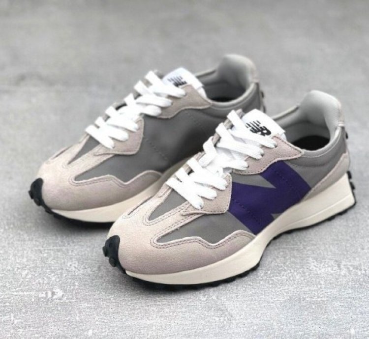 Newbalance 327 Grey Purple Running Shoes