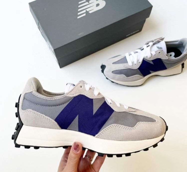Newbalance 327 Grey Purple Running Shoes