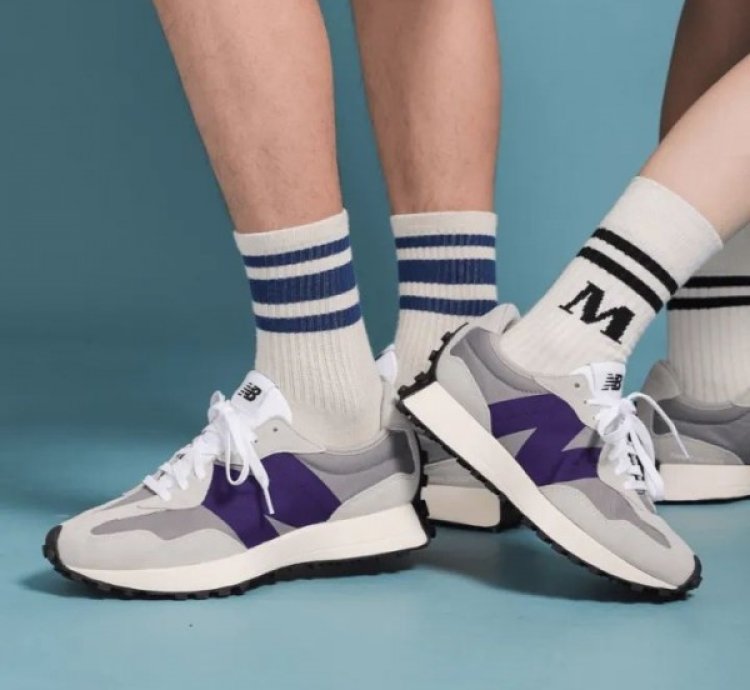 Newbalance 327 Grey Purple Running Shoes