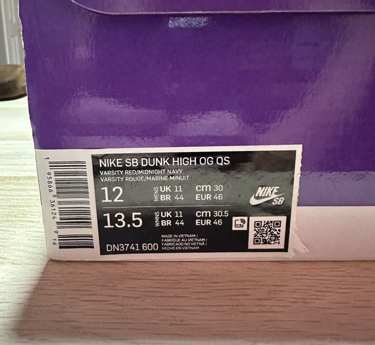 Supreme Dunk High Sb By Any Means - Red Navy