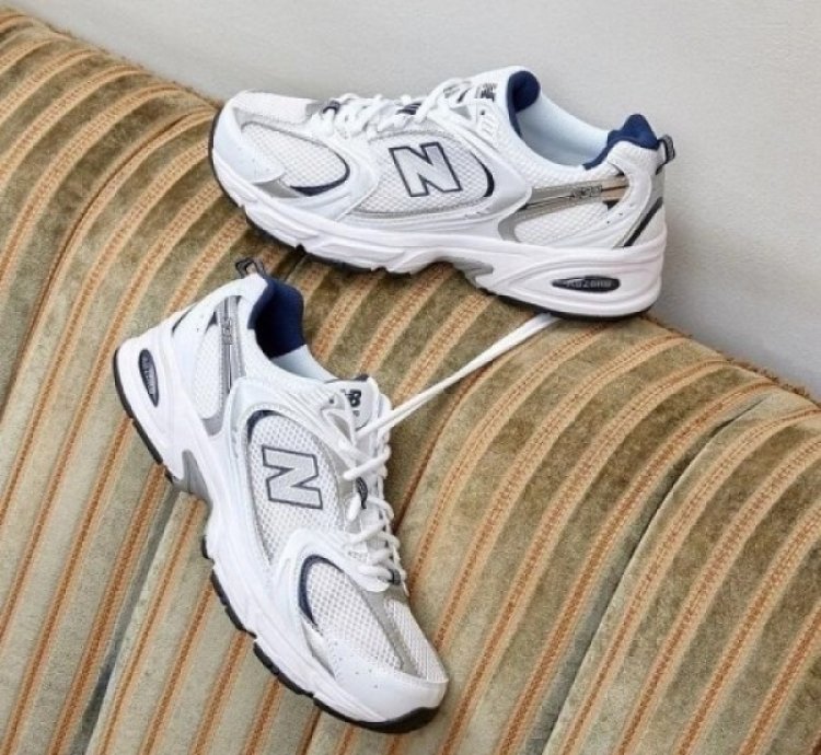 Newbalance 530 White Navy Running Shoes