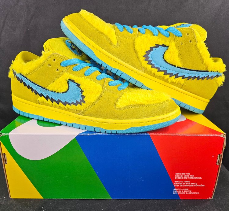 Nike Dunk Low Sb Grateful Dead Bears Opti Yellow Pre-owned