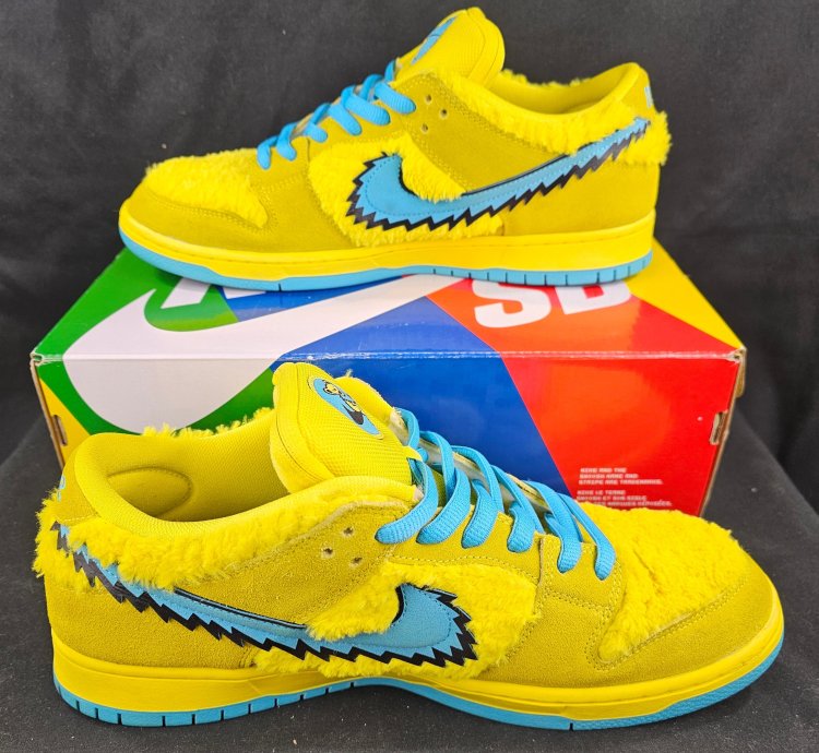 Nike Dunk Low Sb Grateful Dead Bears Opti Yellow Pre-owned