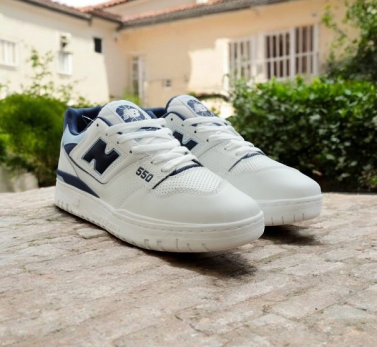 Newbalance 550 White Vintage Indigo Sneakers