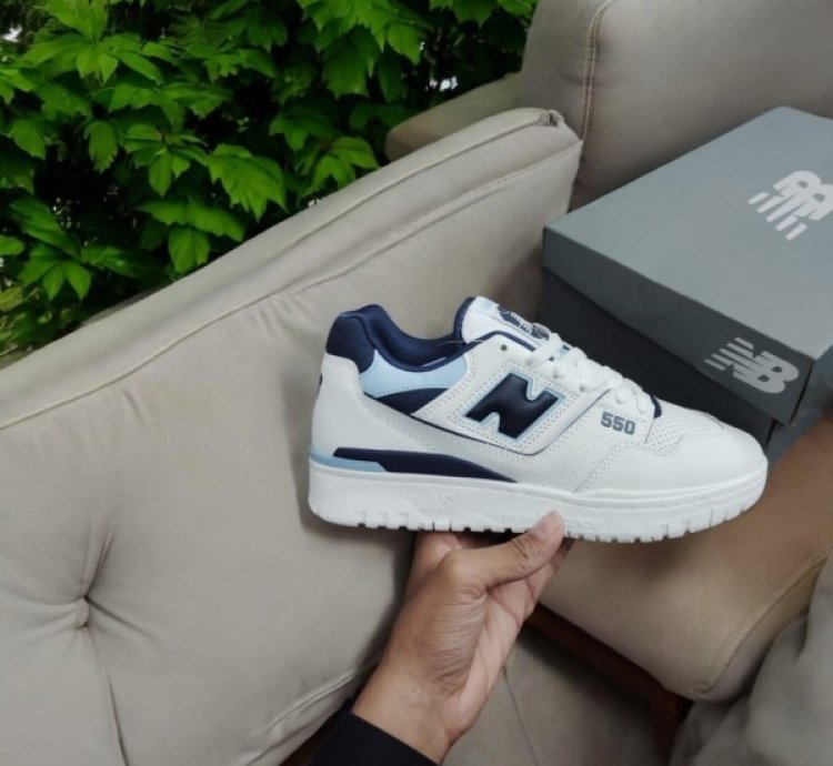 Newbalance 550 White Vintage Indigo Sneakers