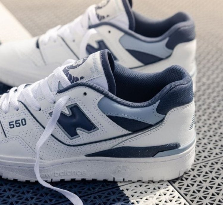 Newbalance 550 White Vintage Indigo Sneakers