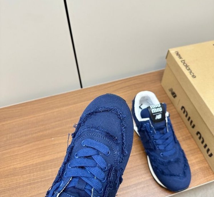 Newbalance 574 X Miu Miu Denim Sneakers