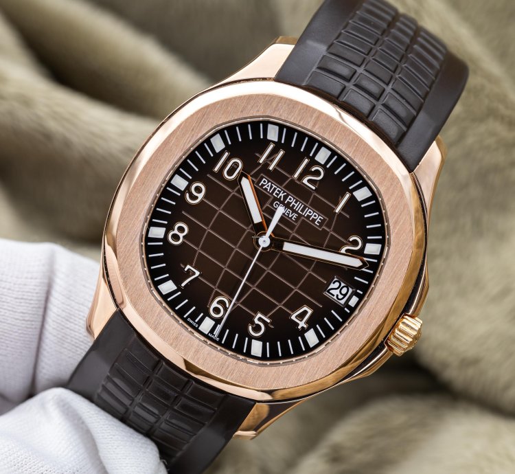 Patek Philippe Aquanaut 5167r-001 40mm Rose Gold Brown Dial Full Set
