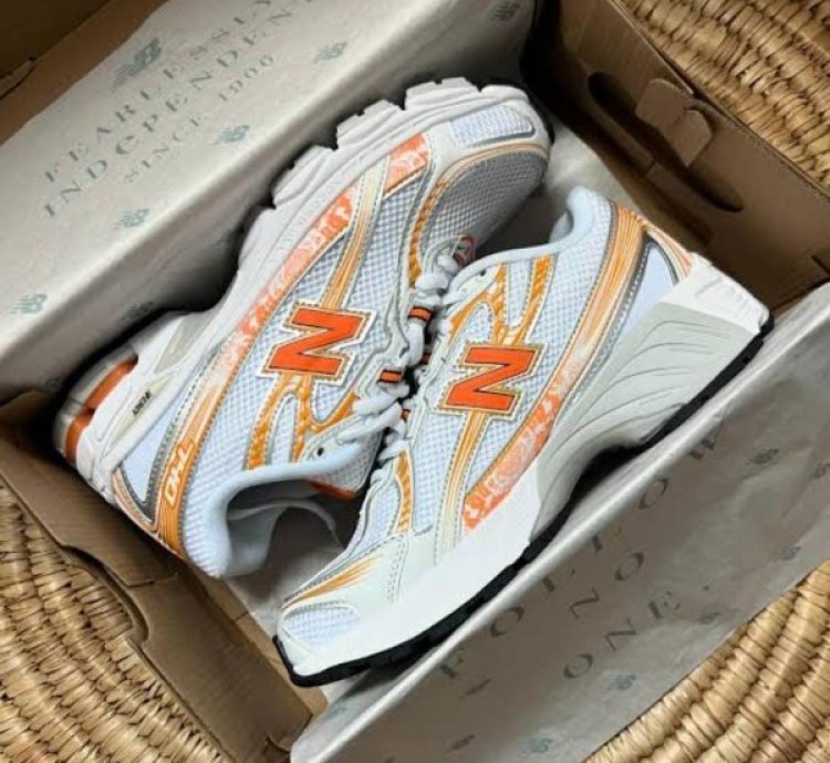 Newbalance 740 Silver Orange Running Shoes