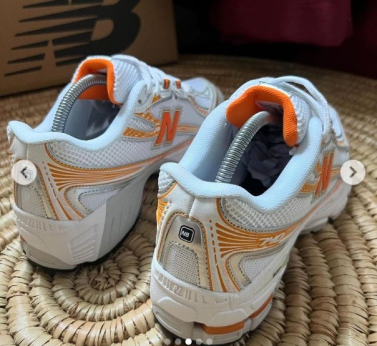 Newbalance 740 Silver Orange Running Shoes