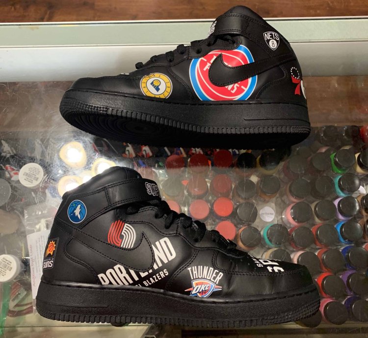 Supreme Nba Air Force 1 Mid 07 Black