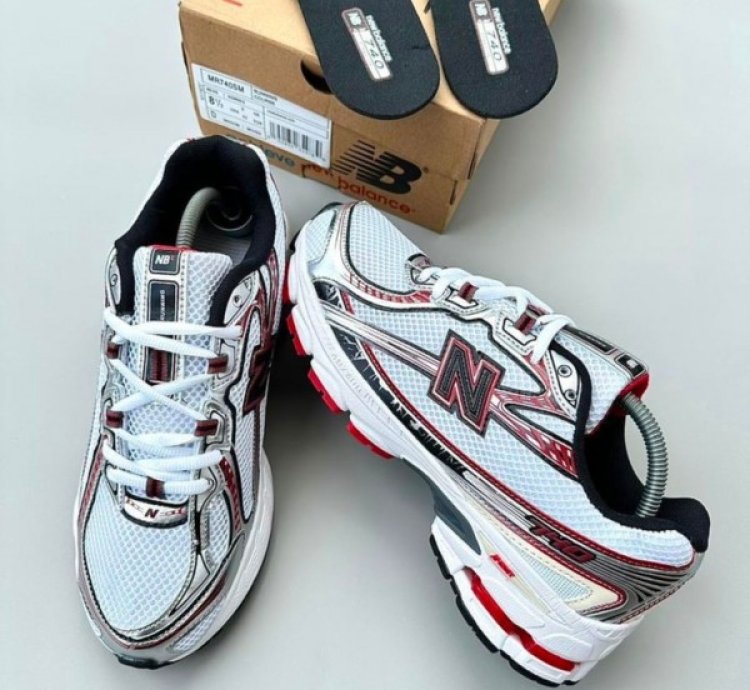Newbalance 740 Silver Red Sneakers