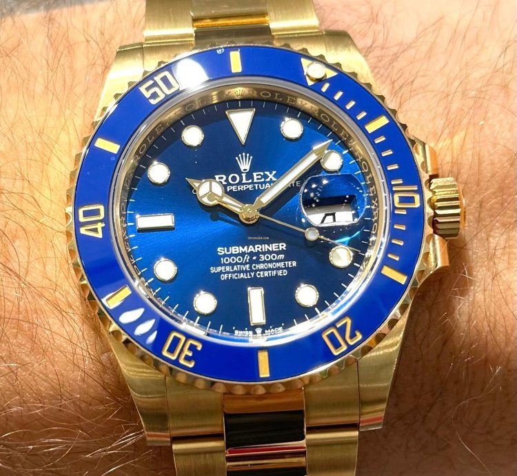 Rolex Submariner Date Yellow Gold Submariner Date Like New Complete 2021